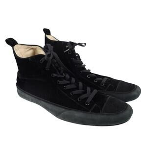 Hope For Men Italian Leather Crushed Velvet Sneakers
